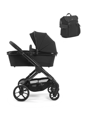 iCandy Peach 7 Designer Collection Pushchair, Carrycot & Bag - Cerium Black