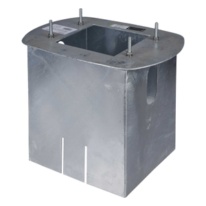 Quantum Bollard Galvanised Ground Mounting Base