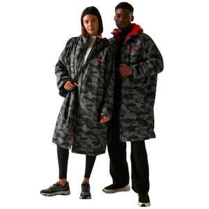 Regatta Outdoor Active Adults Waterproof Changing Robe - XS/S / Grey/Black Camo