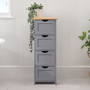Lustleigh Grey Bathroom Drawer Unit