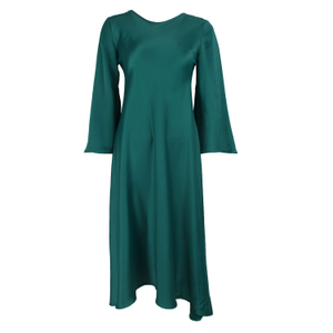 Green Satin Chic Dress (M)