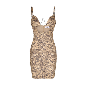 Leopard Print Mini Dress (XL)