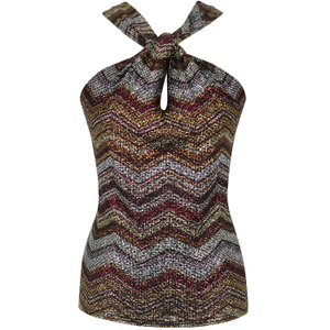 Nothing Lost Metallic Stripe Top (XS)
