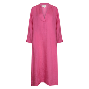 Plain Dyed Kaftan Linen - Peony Pink (S)
