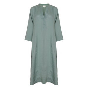 Plain Dyed Kaftan Linen - Sage Green (L)
