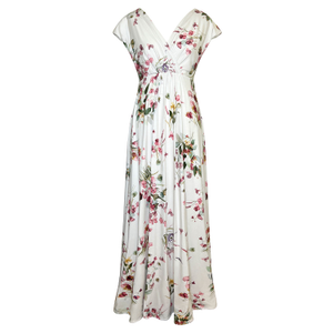 Sophia Maxi Dress In Petal Pink Floral (S)