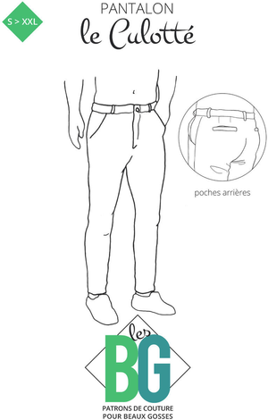 Patron de pantalon chino pour homme Le Culotté - Les BG