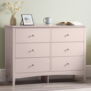 6 Drawer Chest - Pink 1/2