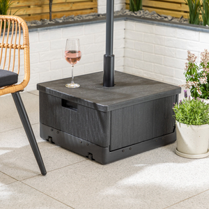 Boxed Parasol Base with Wheels – 67kg