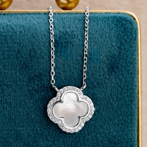 Signature Silver Pearl & CZ Necklace