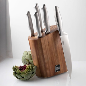 Taylor's Eye Witness Auckland Five Piece Hammered Stainless Steel Knife Block Set