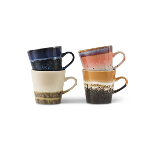 HKLIVING 70s Ceramics Americano Mug - Pegasus (Set of 4)