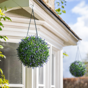 Artificial Lavender Topiary Balls – 2 Pack