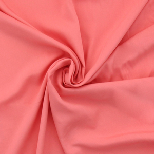 Tissu popeline de viscose - Corail