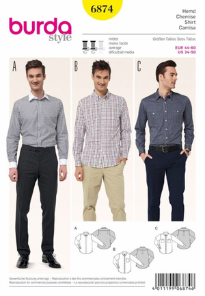 Patron de chemise - Burda 6874