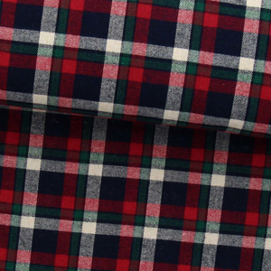 Tissu flanelle tartan écossais - Rouge, bleu et vert