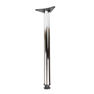 710mm Chrome Tubular Table Leg - Single