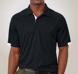 Elevate Kiso Textured Knit Performance Polo - Navy