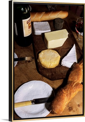 Britanny, France, Cheeses On A Cheese Board
