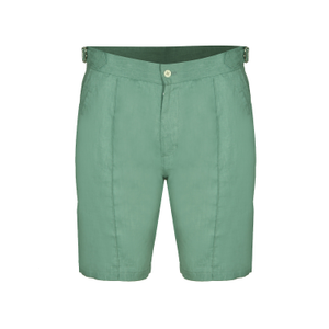 Hugo Linen Short With Side Adjuster - Teal (42")