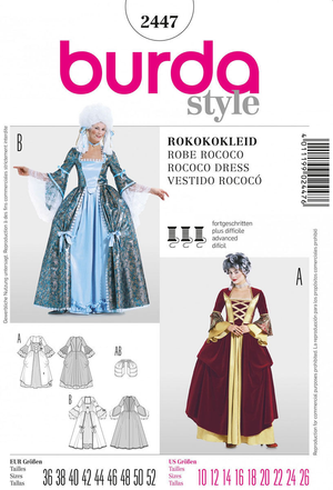 Patron robe rococo - Burda 2447