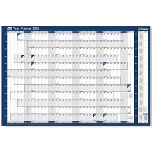 Sasco Year Planner, Unmounted, 915x610mm, 2026