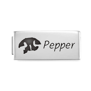 GLAM Pet Nose Print Engraving Double Charm