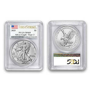 The 2025 First Strike MS69 Silver Eagle Coin