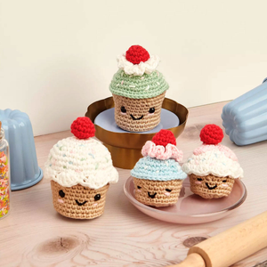Kit amigurumi - Cupcakes cerises