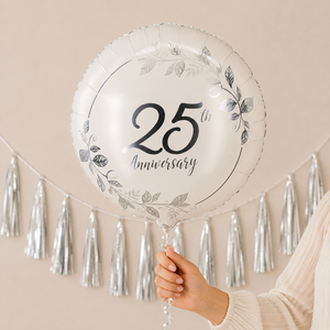 Silver 25th Anniversary Balloon