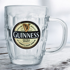 Guinness Label Dimpled Pint Tankard