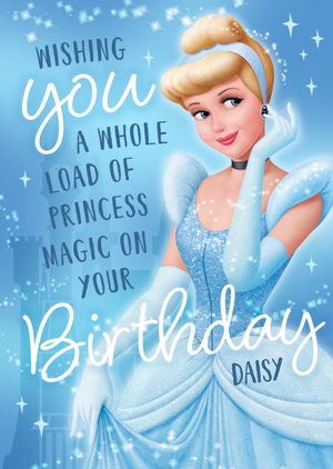 Disney Princess Magic On Your Birthday Cinderella Illustrated Card