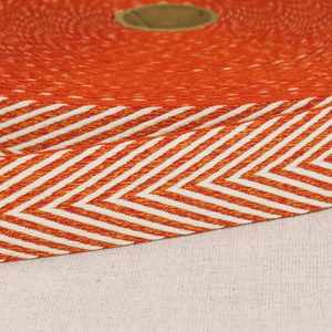 Sangle chinée chevrons - Orange