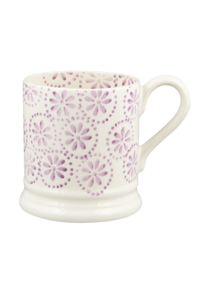Plum Daisy Spot 1/2 Pint Mug