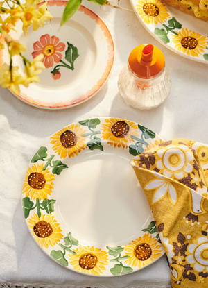 Seconds Sunflower Medium Dinner Plate, 8.5 Inch