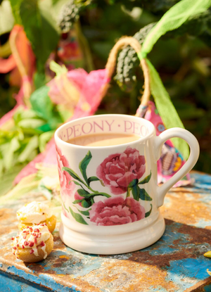 Seconds Pink Peony 1/2 Pint Mug