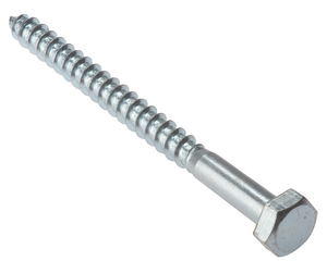 Coach Screw M10 x 100mm Hexagon Head Zinc Plated (Pack of 25)
