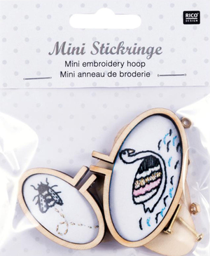 Mini cercles à broder ovales en bois pour broderie 45 et 62 mm