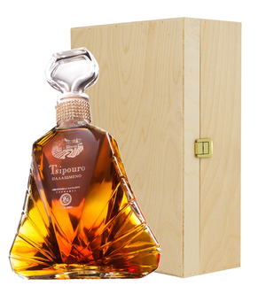Aged Tsipouro without Anise in Wooden Crate 700ml Tirnavos