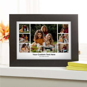Photo Collage Picture Print With Custom Text