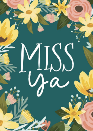Christie Williams Miss Ya Postcard