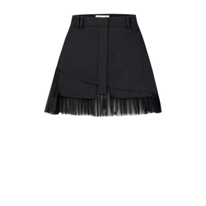 Your Itch Pleated Skirt - Jet Black (M)