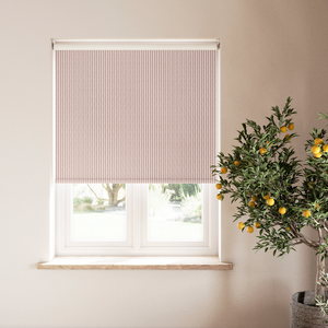 Emily Bond Oscar Stripe, Raspberry - Roller Blind