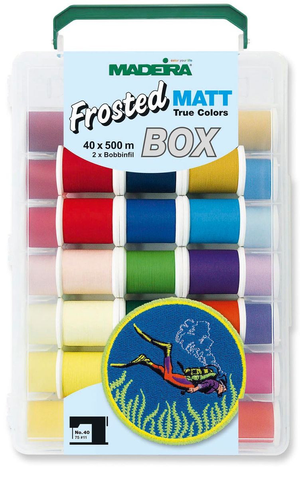 Valise de fils à broder Deluxe Frosted Matt Madeira