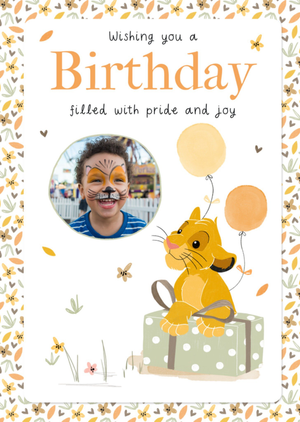 Disney The Lion King Pride And Joy Illustrated Photo Upload Card