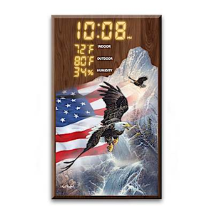 Wings Of Liberty Weather Station Clock