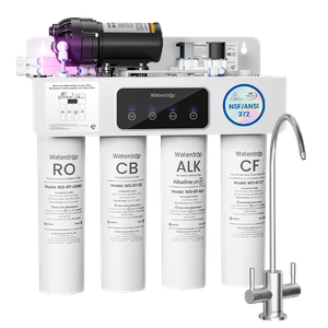 Waterdrop T4-A 450GPD Alkaline Dual Flow Reverse Osmosis System