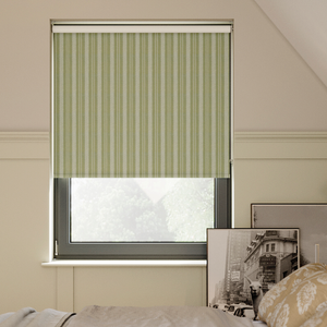 Form Striped, Olive Green - Roller Blind