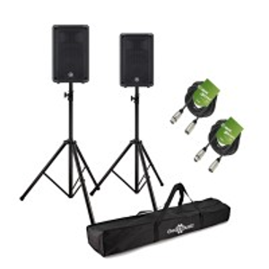 Yamaha DBR10 10" Active PA Speaker Bundle with Stands and Cables
