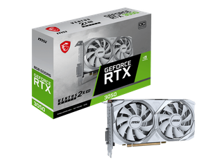MSI GeForce RTX 3050 VENTUS 2X XS WHITE 8G OC Dual Fan Graphics Card